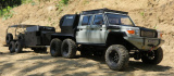 Land Cruiser HZJ79 6x6 w skali 1:10