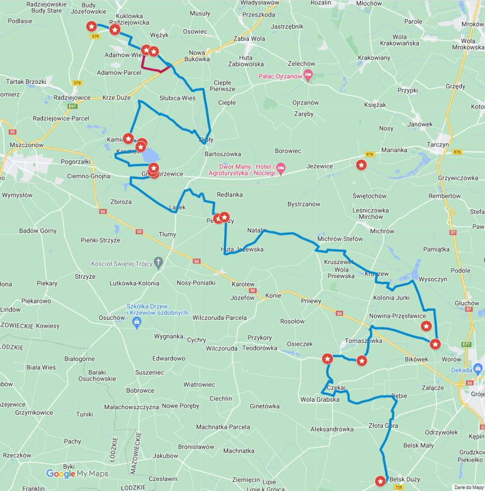 O2W trasa NR10 - Kuklówka-Mała Wieś