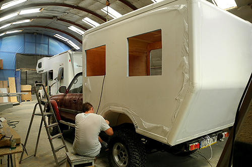 Land Cruiser 80 - kamper - budowa
