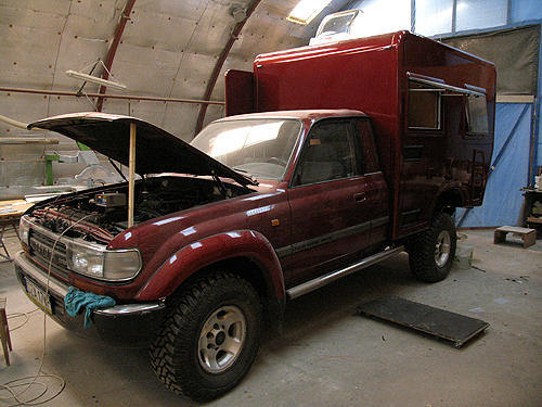 Land Cruiser 80 - kamper - budowa