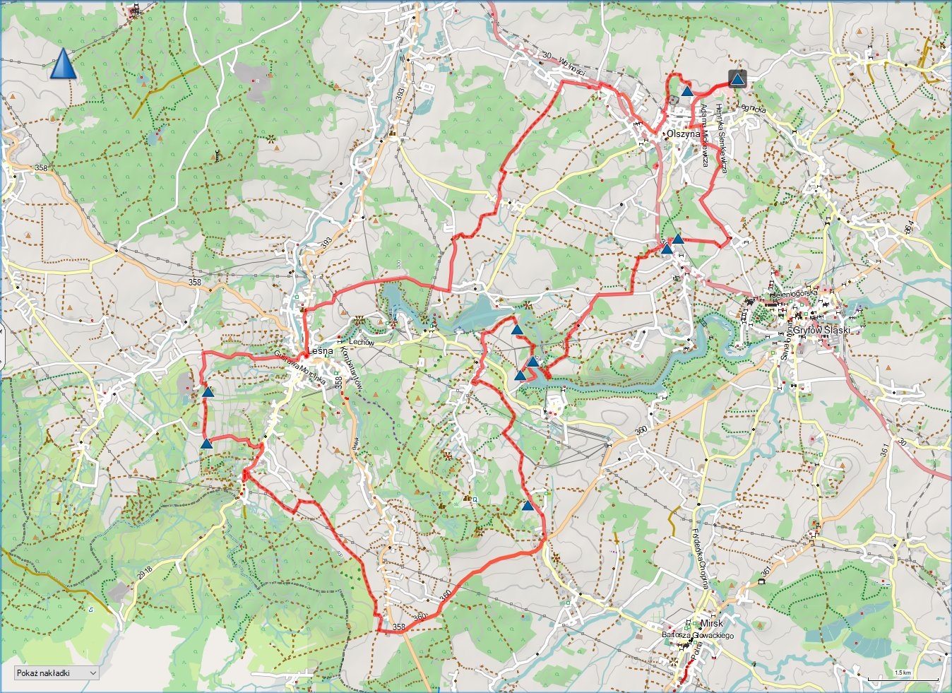 KARKONOSZE - trasa na czeską granicę