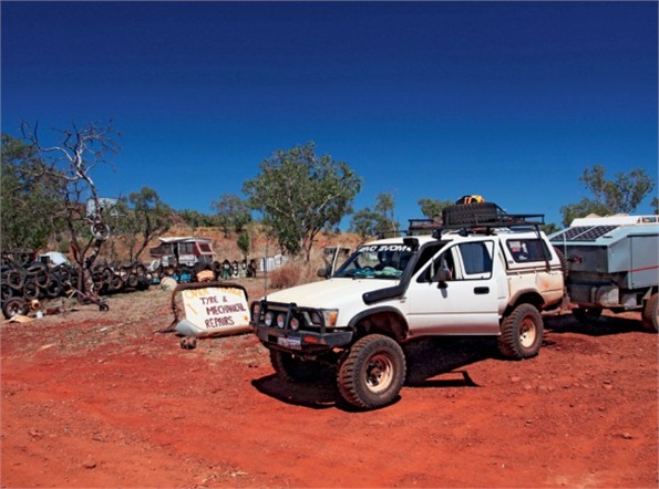 Hilux z Australijskiej wyprawy