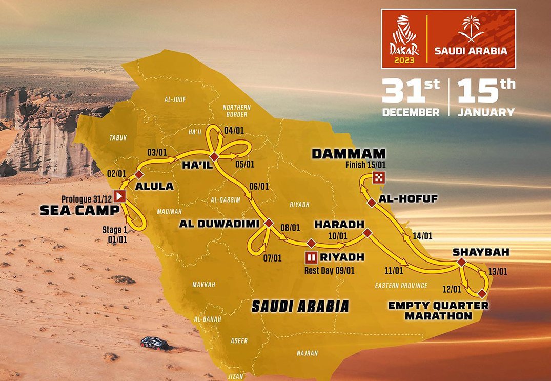 dakar route map