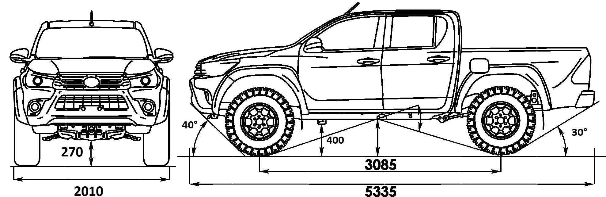 arctic truck dimensions