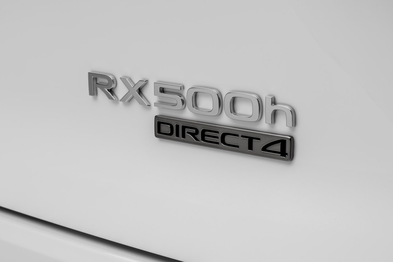 LEXUS RX 500h FSPORT WHITE DETAIL BADGE