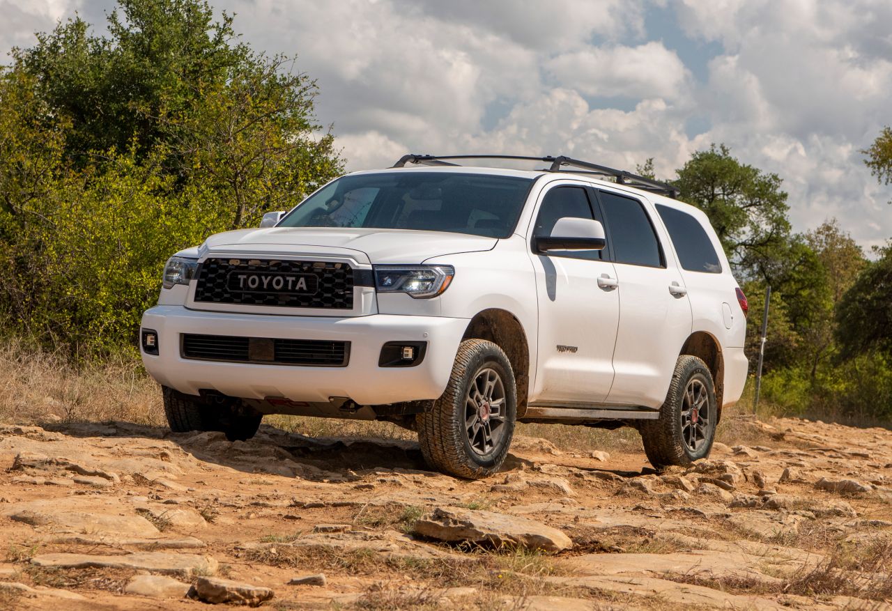 2020 toyota sequoia trd pro army green 15